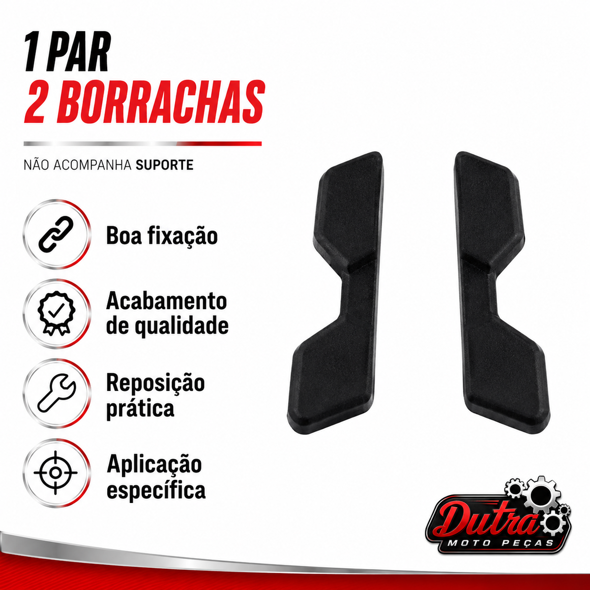Borrachas Da Rabeta Moto Bagageiro Bros 125 150 160 Xre 300