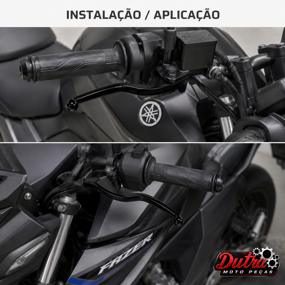 Par Manete Embreagem Freio Disco Yamaha Fazer 250 Preto
