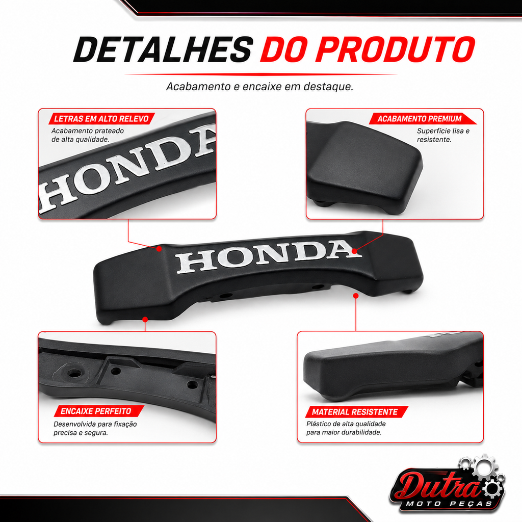 Emblema Frontal Titan 150 2004 a 2008 Fan 150 2009 a 2013 Prata