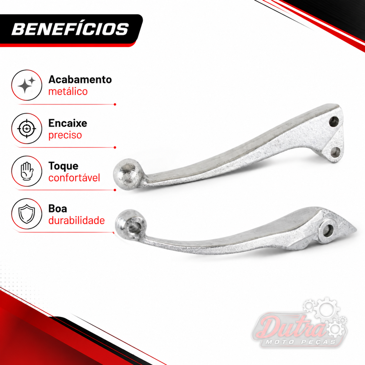 Manete Freio Honda Elite 125 Dianteiro Traseiro Direito Esquerdo 2019 a 2024