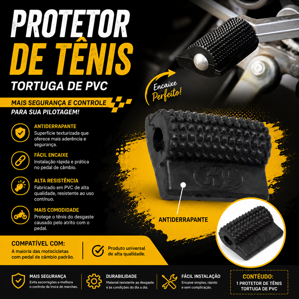 PROTETOR DE TENIS DE PVC TORTUGA (UM)