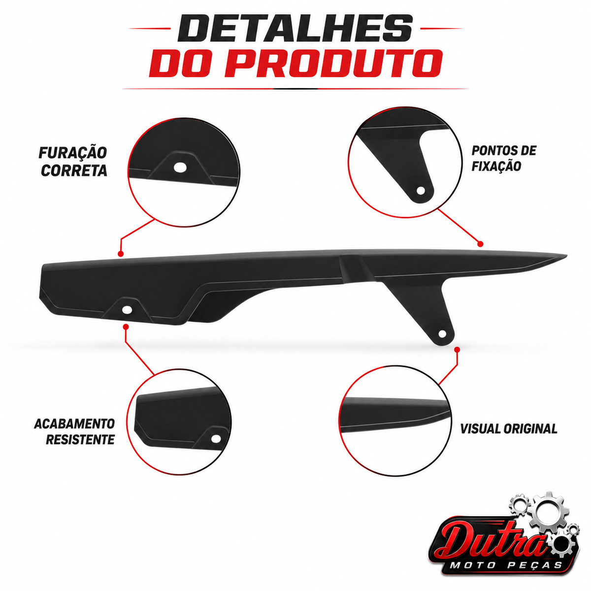 Protetor Capa Porta Corrente Transmissão Honda CG Titan Fan Start 125 150 160