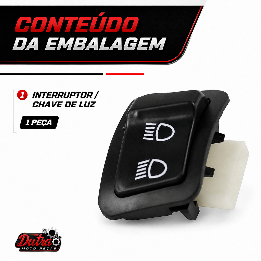 Interruptor Botão Farol Alto Baixo Honda PCX 150 2014 2015 Chave Luz
