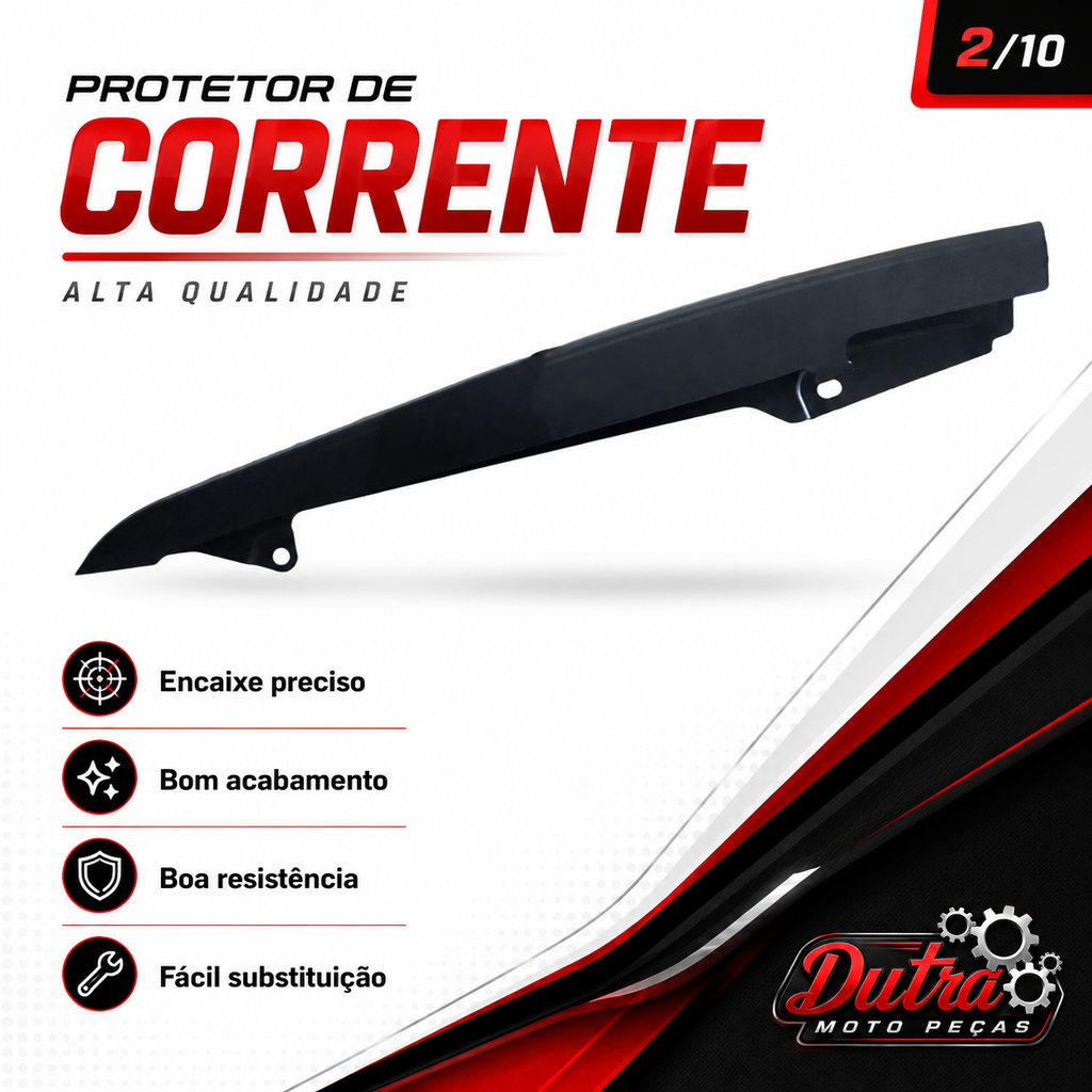 Protetor Capa Corrente Honda Biz 100 125 1998 a 2017 Porta Corrente