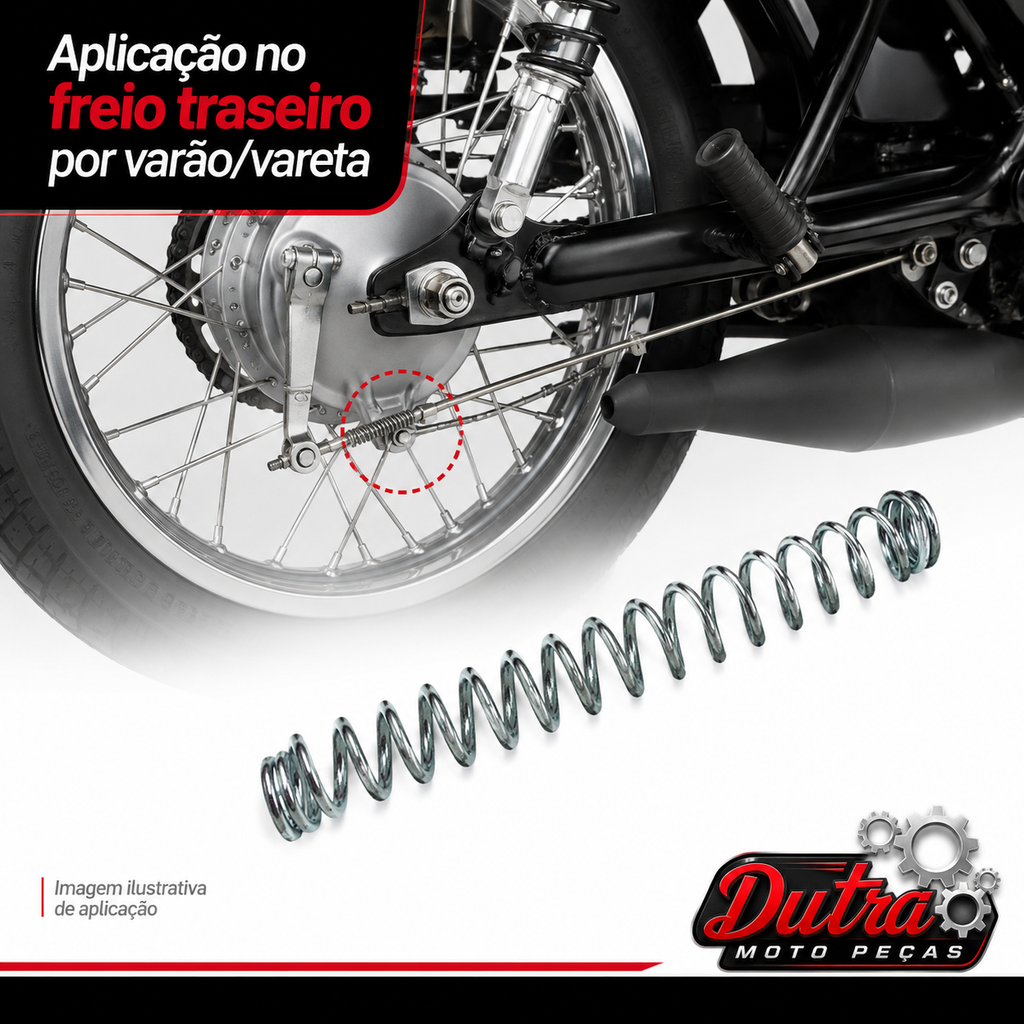 Mola Pedal De Freio Titan 125 150 Biz 100 125 CBX 200 NXR 125 150 Pop 100 110 Suzuki Yes XTZ 125