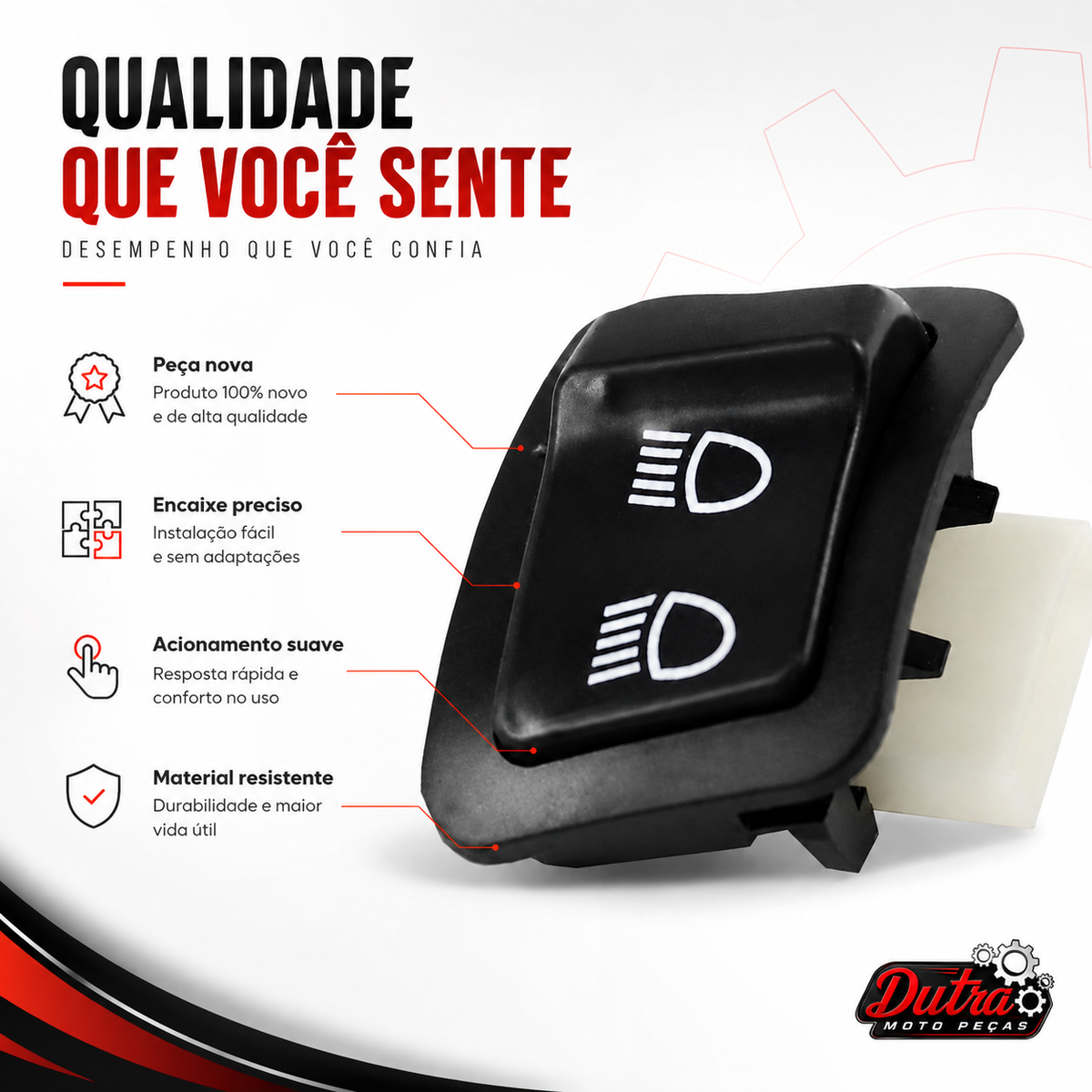 Interruptor Botão Farol Alto Baixo Honda PCX 150 2014 2015 Chave Luz
