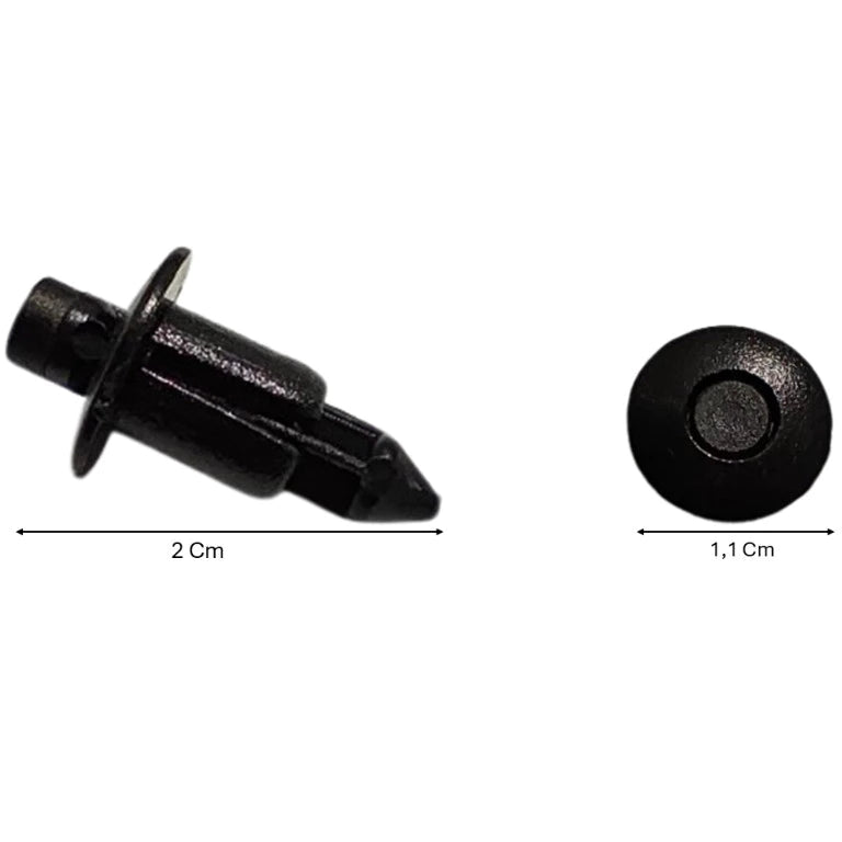 Kit 10 Travas Presilhas 6mm para Carenagem e Rabeta Pop Biz CG 160 PCX CB 300 Fazer Factor